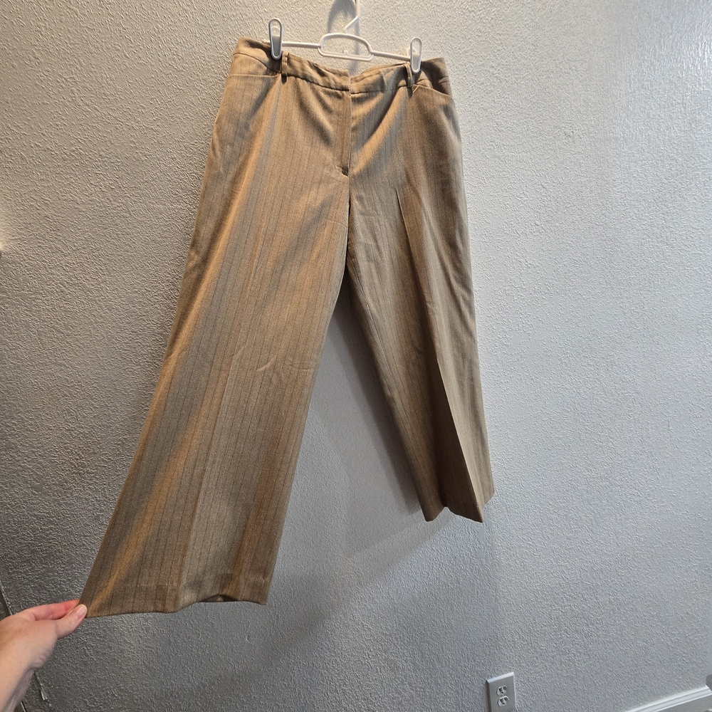 Talbots Women's Tan Wide‎ Leg Pants